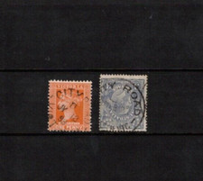 Australia 1899 Victoria + 1924  GeoV, cds CITY ROAD Melbourne Vic