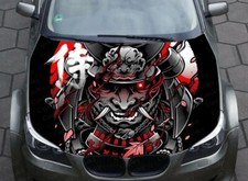 Samurai Oni Mask Car Decal Graphics Vinyl Decal Samurai Hood Wrap Decal