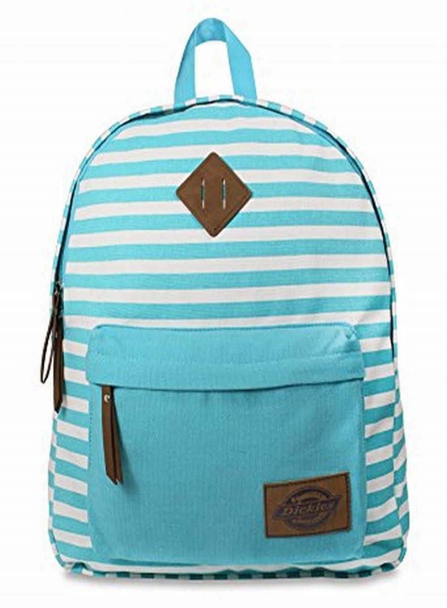 Dickies Cotton Canvas Classic Backpack Blue Lagoon Stripe Cotton Canvas Pack eBay