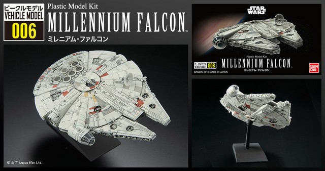 Bandai Vehicle Model 006 Star Wars Millennium Falcon Plastic Model Japan import