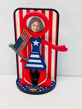 Flexo Buddies Photo Frame by CBS Designs 2002 Patriotic Flag Red White Blue BIN2