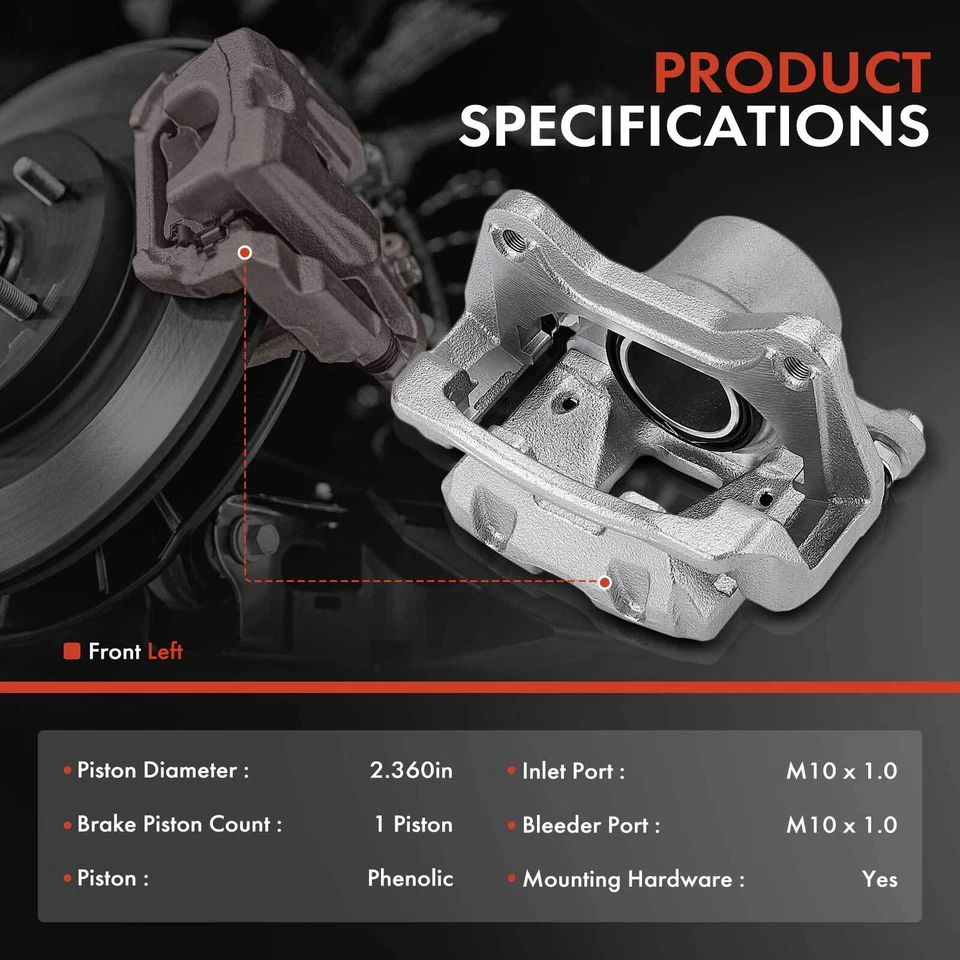 Pinza de freno de disco para Hyundai Sonata 2011 2012 2013 2014 conductor delantero izquierdo Foto 2 de 4