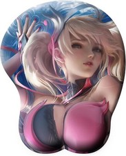 3D Anime Wrist Support Mousepad Silicone Breast Mouse Pads Soft Wrist Rest Carto