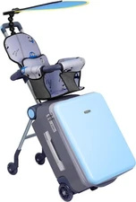 20 inch Expandable Luggage with Spinner Wheels,Large Suitcases with Child Seat