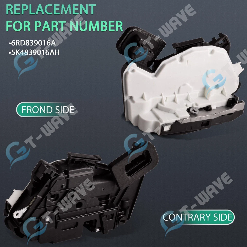 Actuador de bloqueo de puerta trasero derecho pasajero apto para VW Jetta Beetle Golf Passa 2011-2017 Foto 3 de 4