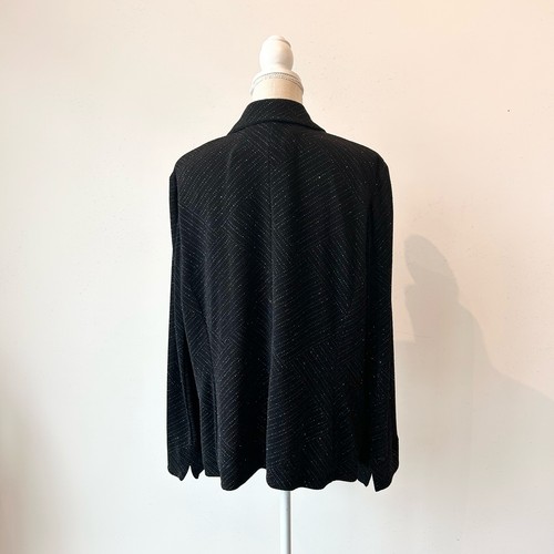 XL Black Rhinestones Alex Evenings Cardigan - 第 5/6 張圖片