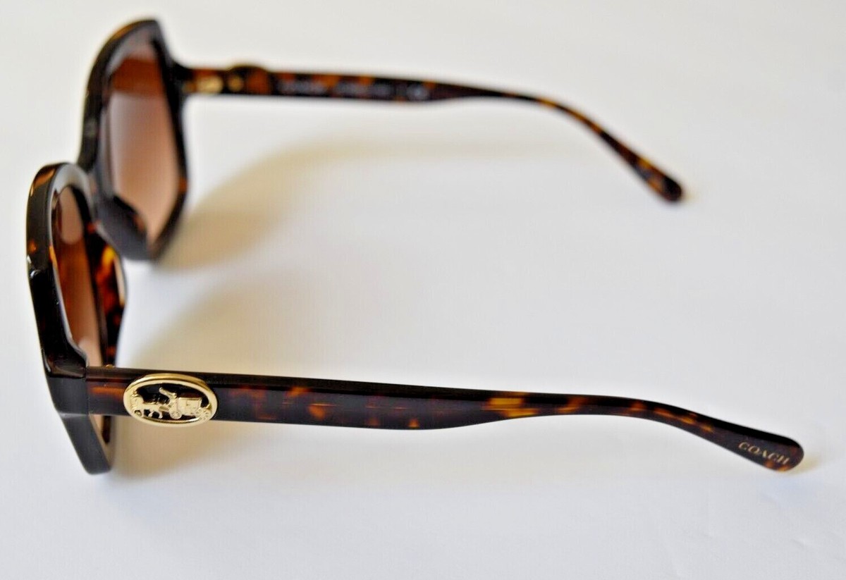 Coach Dark Tortoise L1147 HC8295 512074 56-21-140 Oversized