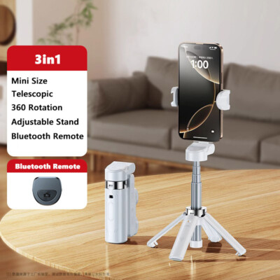 Palm-Size 3IN1 Selfie Tripod Telescopic Monopod Remote Shutter Phone iPhone iOS