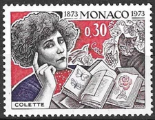 Monaco 1973 S.G Colette, Writer, Journalist with Books & Cat, UNM / MNH