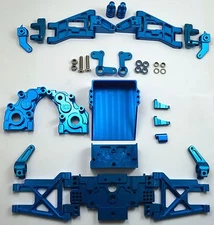 Dhawk Racing Aluminum Conversion Kit Blue For Team Associated RC10 World's Car 