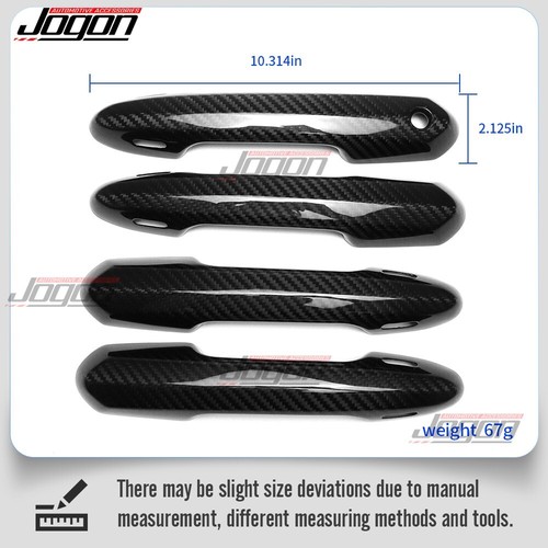 Manija de puerta lateral exterior para Toyota Land Cruiser 300 LC300 2022-24 carbono - Imagen 2 de 9