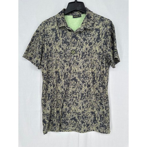 Joe's USA Men's CamoHex Moisture-Wicking Shirt - Lime Shock Camo, XX-Large, 100% Polyester Athletic Tee