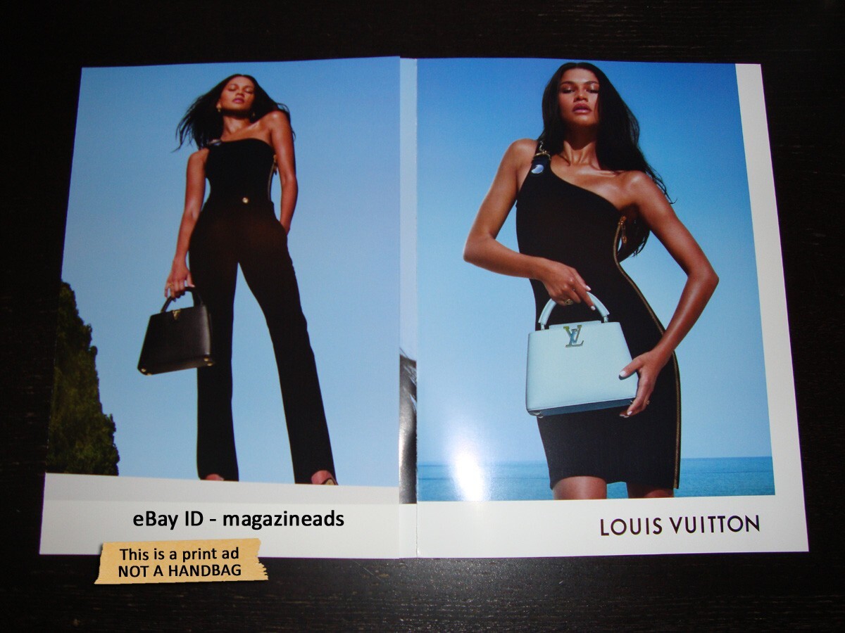 LOUIS VUITTON 4-Page Magazine PRINT AD 2023 'Capucines' ZENDAYA