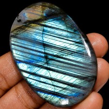 Natural Labradorite Oval Shape Cabochon Loose Gemstone 140 Ct 56X38X7 mm EE37268