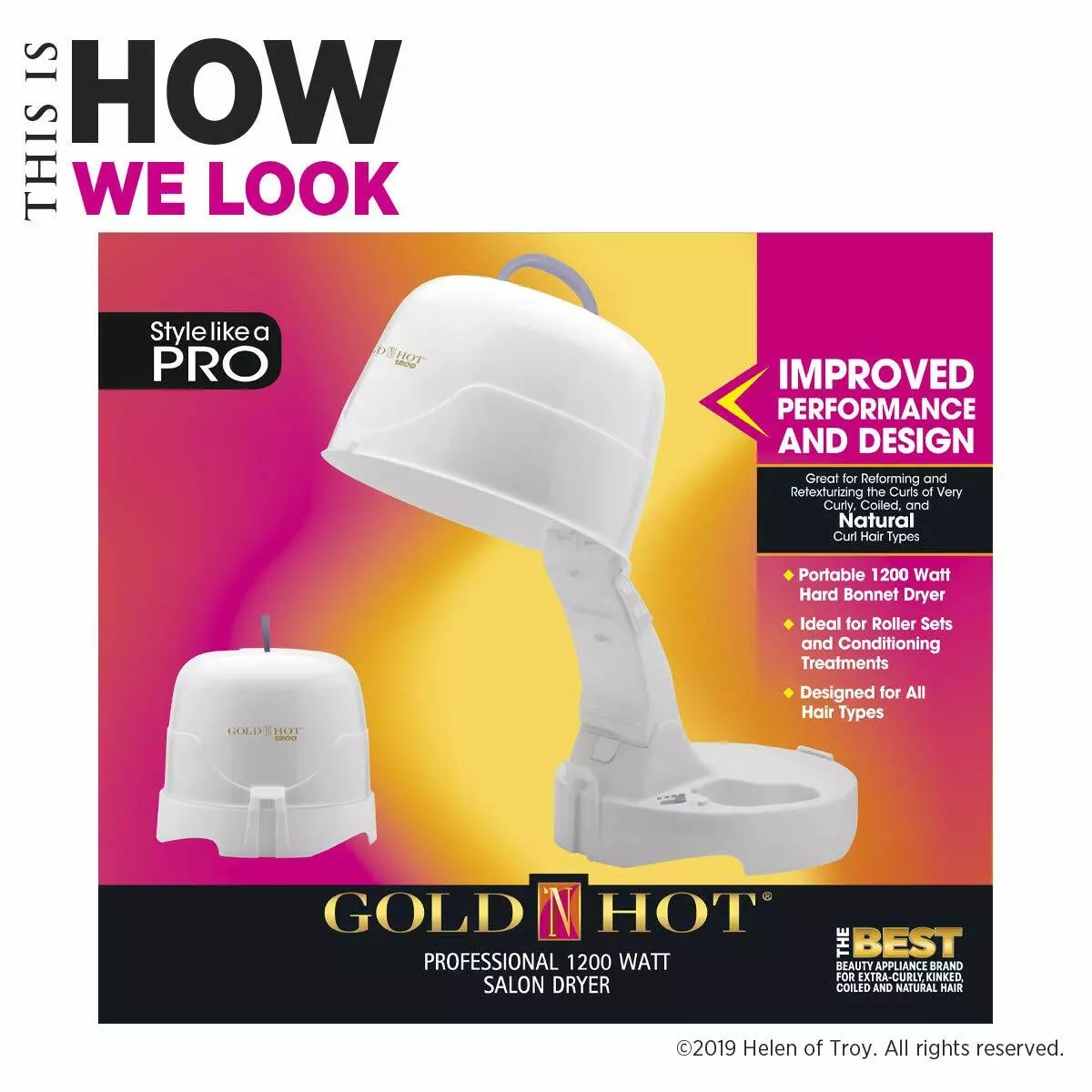 Golden hot cheap hair dryer