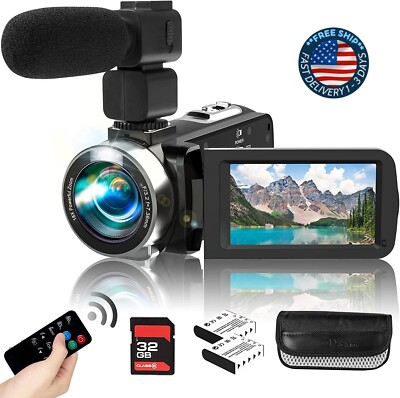 Vlogging Camara De Video HD 42MP Digital Con Pantalla