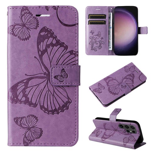 For Samsung S24 Ultra/S24 Plus/S24/S23 Plus Wallet Flip Leather Phone Case Cover - Picture 11 of 61