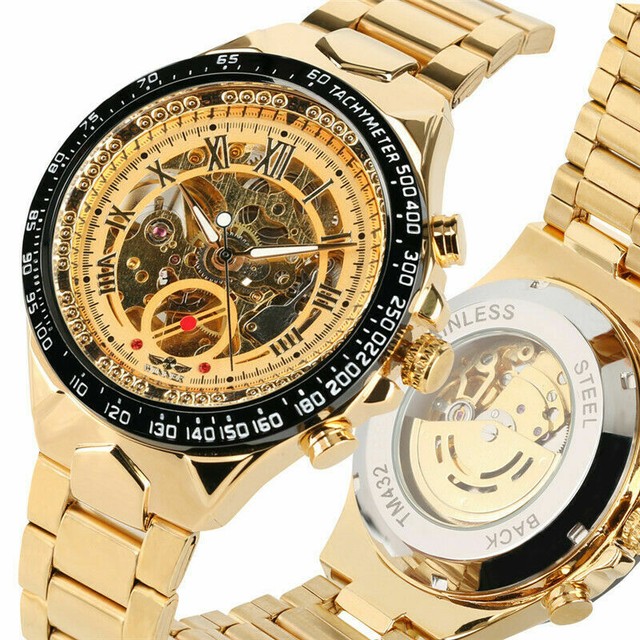 Automatic Skeleton WATCH FOR MEN Mechanic Top Luxury Fashion Sport US SELLER eBay