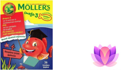 MOLLER S FISH OIL OMEGA-3 FOR KIDS WITH FLAVOR STRAWBERRY 36 JELLY FISH