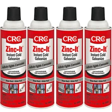 CRC 05048 Industries Zinc-It Instant Cold Galvanize Fights Corrosion 13oz 4Pack