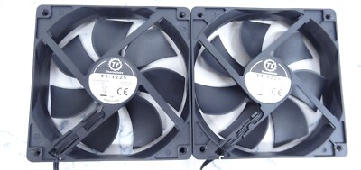 1 PAIR] Thermaltake TT-1225 A1225L12S 12025 12V .3A Silent Cooling