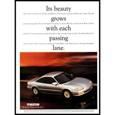 1994 Mazda MX-6 LS Mystere 2 Door Coupe Vintage Print Ad Passing Lane Wall Art