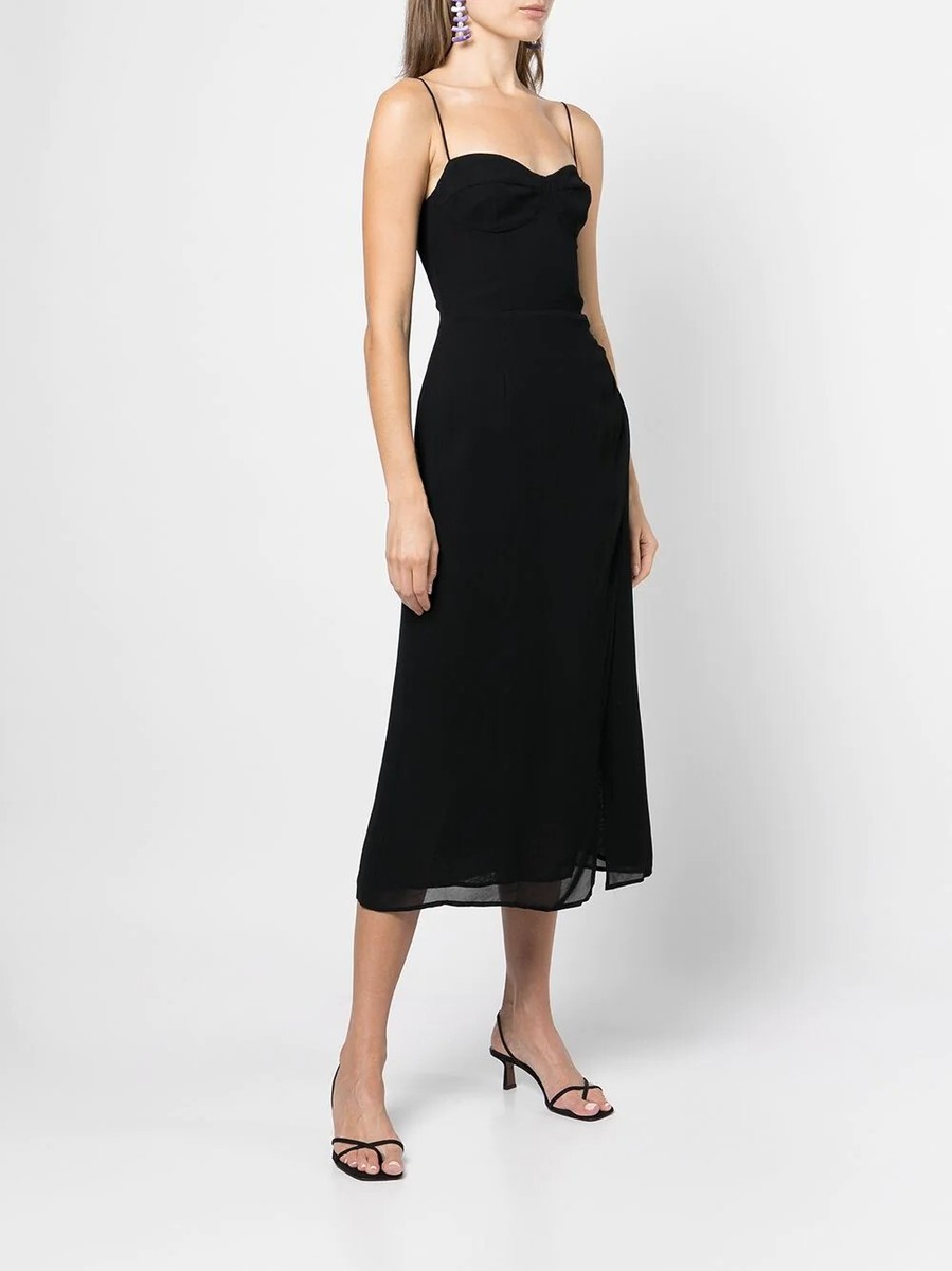 REFORMATION Kourtney Dress In Black Size 6 Orig. $248 NWT | eBay REFORMATION Kourtney Dress In Black Size 6 Orig. $248 NWT | eBay