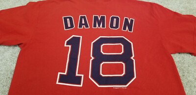 Boston Red Sox Johnny Damon #18 Red Jersey Youth Jersey Shirt
