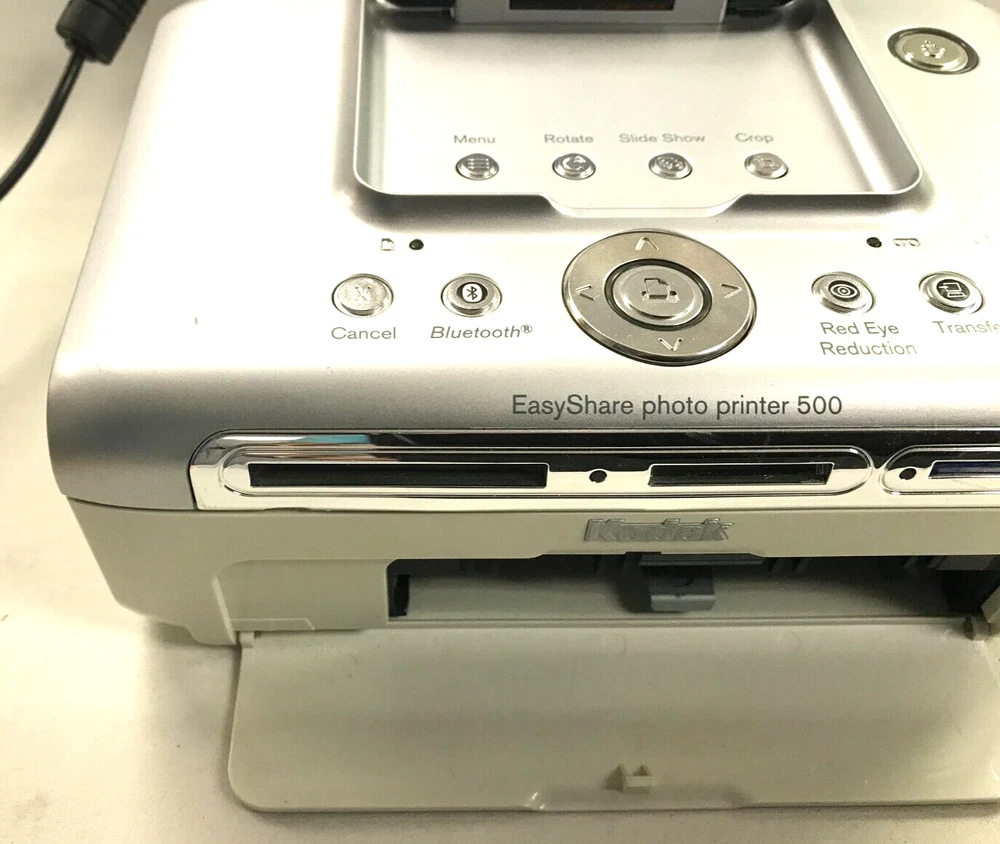 Kodak Easyshare Photo Printer 500, CD Software, Photo Paper, Tray. Untested.