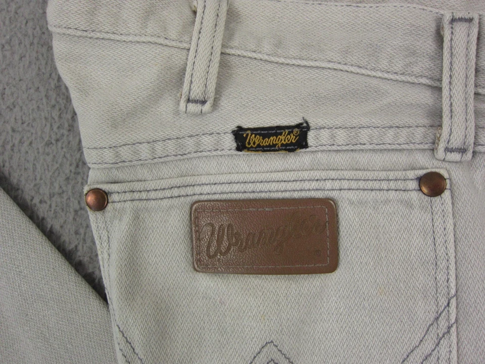 Vintage Wrangler Jeans Mens W38 L34 Blue Cowboy Cut 13MWZ Made in USA 80s 90s - Image 2 of 4