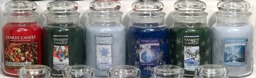 RARE Yankee Candle HOLIDAY 22oz LARGE JAR RETIRED WINTER LIMITD ED SCENTS U PICK - Picture 11 of 230