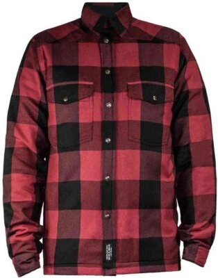 John Doe Motoshirt Rot Gr. S Flannelhemd Motorradjacke Motorradhemd Lumberjack - Bild 1 von 4