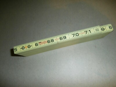 Ridgid 6ft No 1619F Fiberglass Folding Rule Ruler Inside Reading