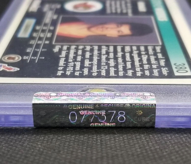 Steve Weeks 1992-93 Pinnacle Signed On Card  Auto AU IP - Image 3 of 4