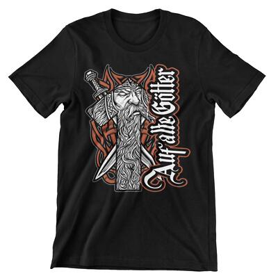 Männer T-Shirt Auf alte Götter Wikinger Viking Walhalla Odin Thor BO Neu C13