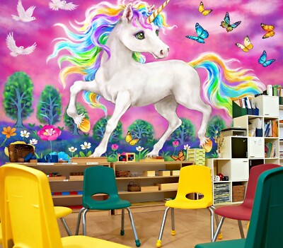 3D Einhorn Schmetterling C3343 Tapete Wandbild Fototapete Kayomi Harai Amy 2023
