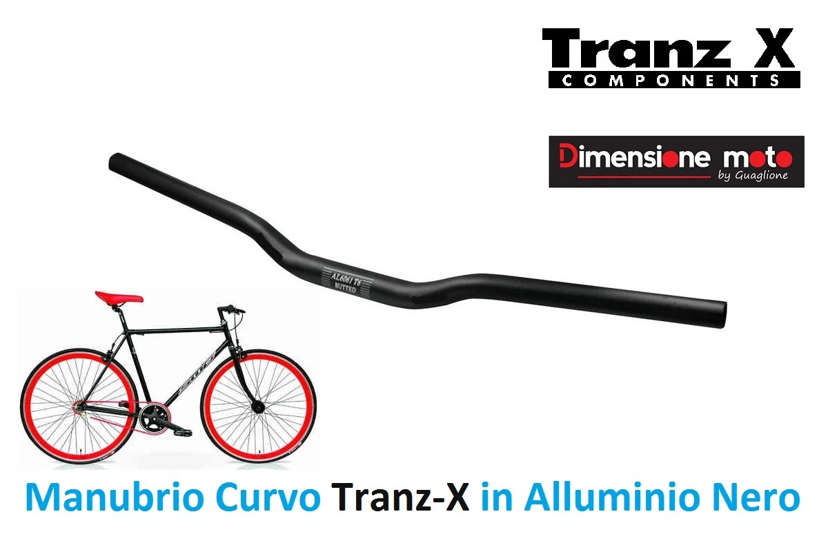 Keenso Manubrio per Bicicletta, Manubrio in Alluminio per Bici da Corsa Fisso per Mountain 25,4 mm × 520 mm(Blu