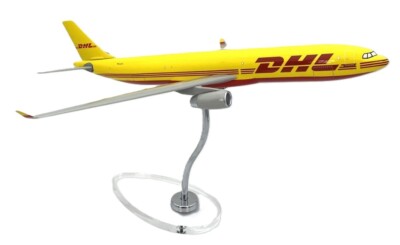 Graphideco DHL Cargo Airbus A330-343 D-AJFK Desk Display Model 1/200 AV Airplane