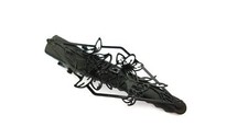 Small black metal flower filigree hair pin alligator clip barrette for fine