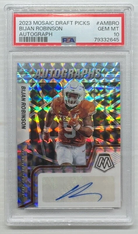 Bijan Robinson Panini Mosaic Draft Picks Autographs #AMBRO Base