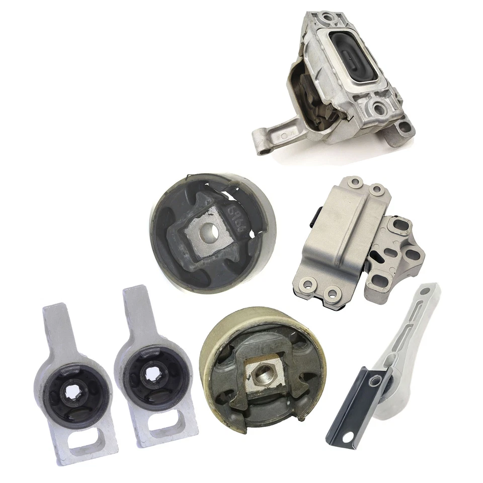 Engine Motor & Manual Trans Mount For 2009-2016 Volkswagen Tiguan 2.0L Set 7PCS - Image 2 of 4