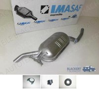 Imasaf ESD Auspuff Endtopf+Anbauteile für Mercedes-Benz C124 W124 200+230+250D