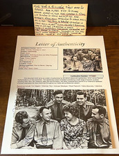 JSA LOA 6X SPACE COSMONAUT SIGNED B/W PHOTO YURI GAGARIN GHERMAN TITOV POPOVICH
