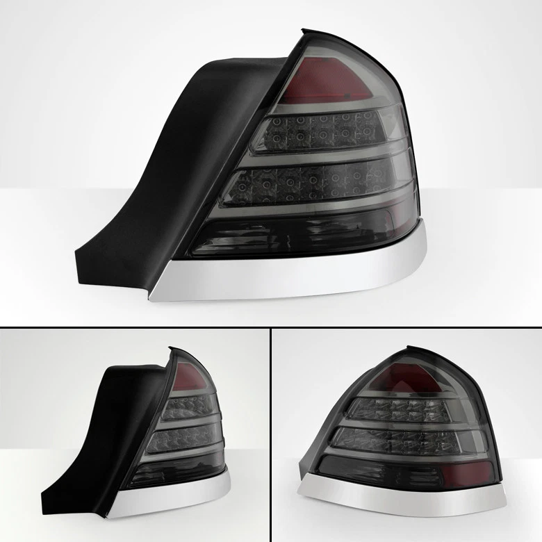 Par de luces traseras LED ahumadas izquierda+derecha para Ford Crown Victoria 1998-2011 Foto 2 de 4