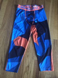 youth blue compression pants