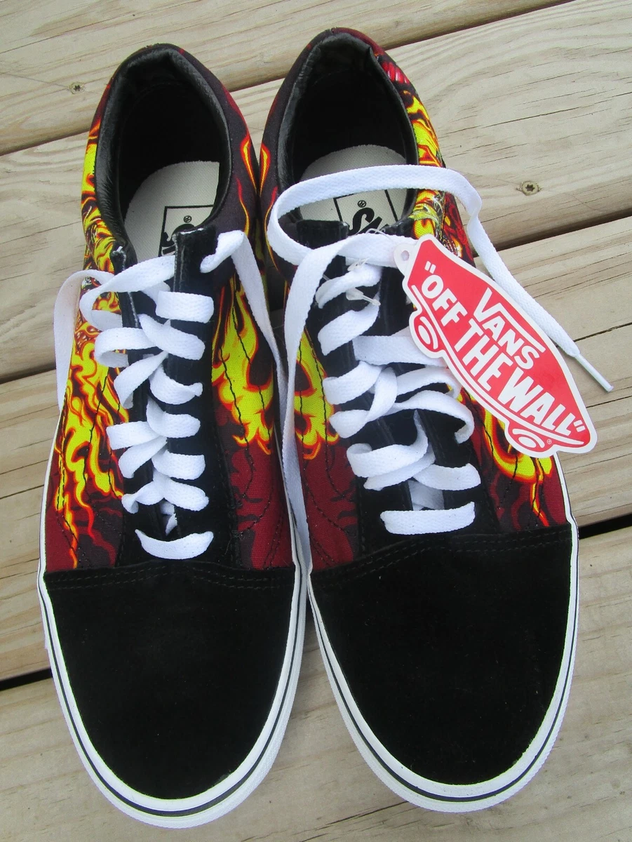 Vans OTW Era Samurai Rising Flames Fire Antlers Skull Shoes | eBay