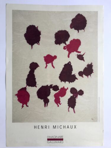 Henri MICHAUX (d'après), L'Imaginaire / Gallimard, 2004. Affiche originale - Zdjęcie 1 z 7