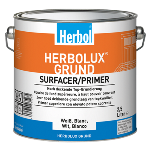 Herbol Herbolux Grund ZQ 0,75 Liter Primer Surfacer Top-Spezialgrundierung weiß - Bild 1 von 1