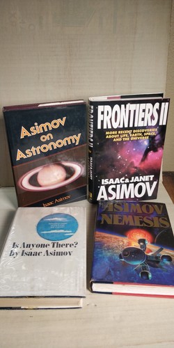 4 books by Isaac Asimo ~ Is Anyone There 1st ed NEMESIS frontiers 2 ASTRONOMY X4 - Picture 2 of 24