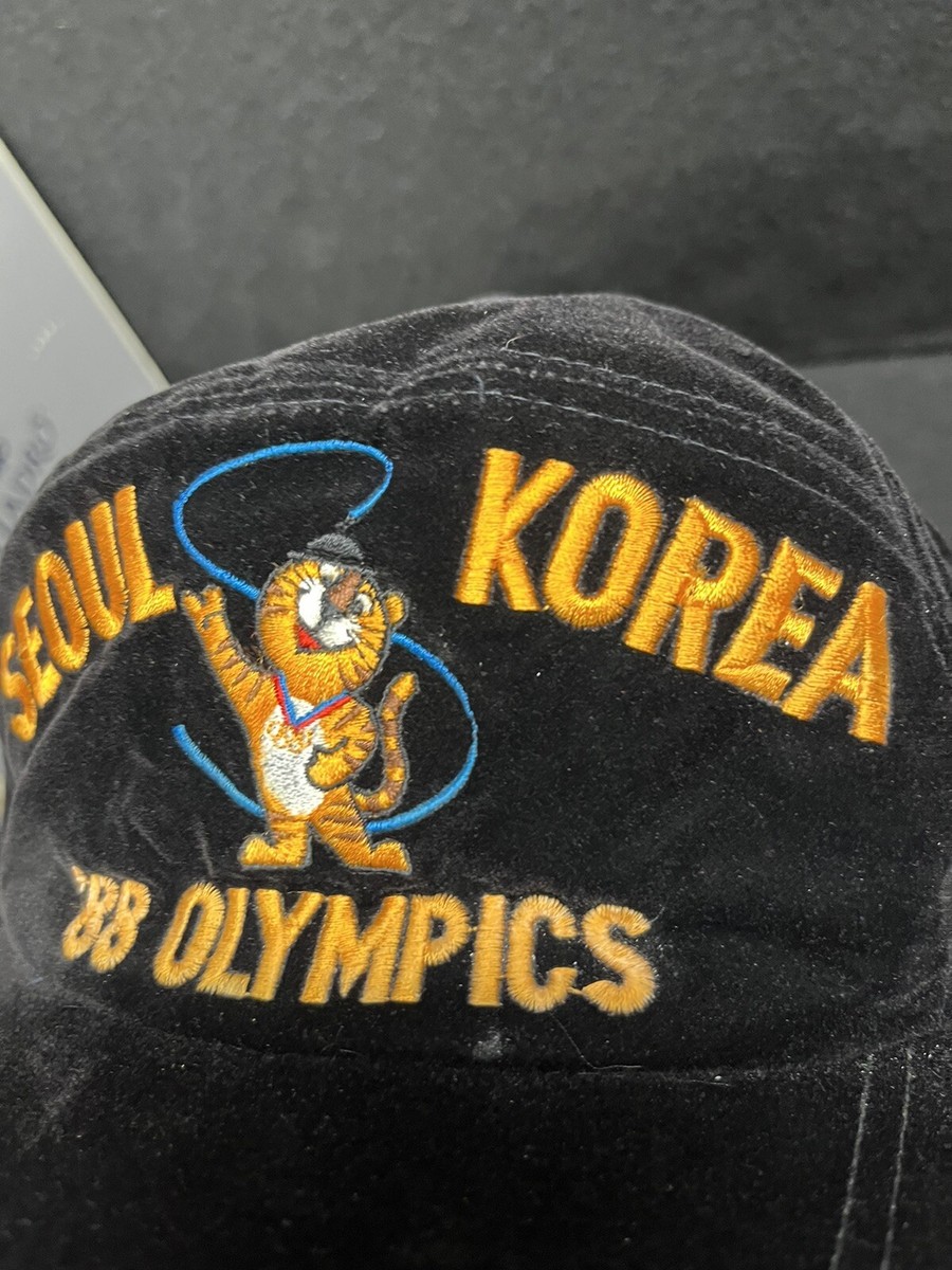 RARE Vintage Seoul Korea '88 Olympics Felt Black Snapback RARE Vintage Seoul Korea '88 Olympics Felt Black Snapback